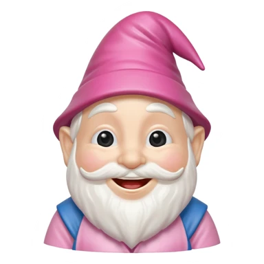 garden ornamental gnome pink sticker