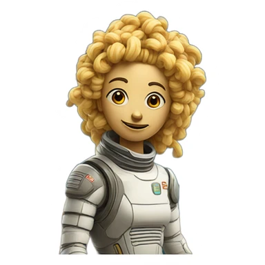 space faring civilization on a planet made of spaghetti and bees sticker