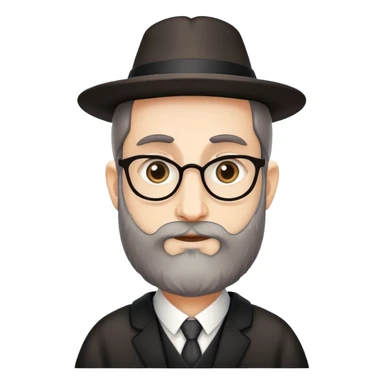 Rabbi with Shtreimle  sticker
