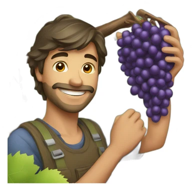 grape harvest sticker