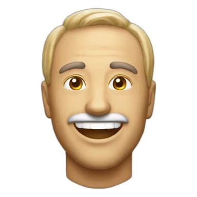 Create the cubic emoji of the head of a red tiber, smiling, friendly and with a positive attitude for WhatsApp sticker