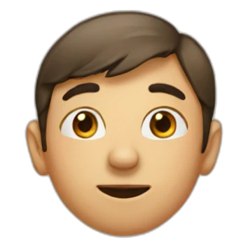 boy with nose growing longer sticker