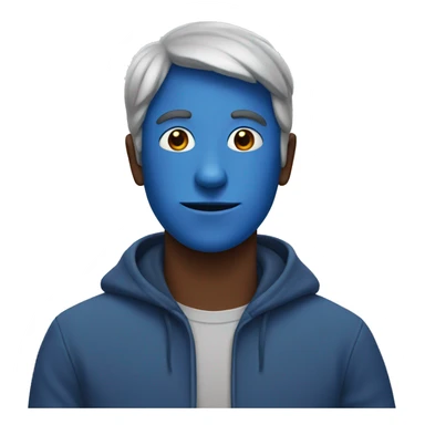 blue person  sticker