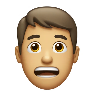 A person that’s shocked but trying not to laugh at the same time sticker