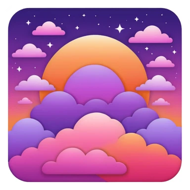 skies,colorful, negative: character. sticker