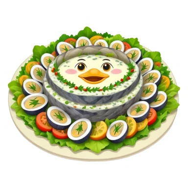 salad herring under a fur coat sticker