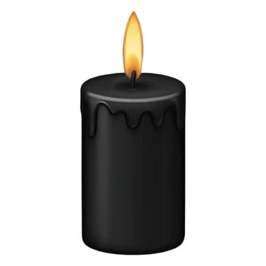 black candle sticker