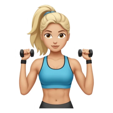 fitness woman sticker