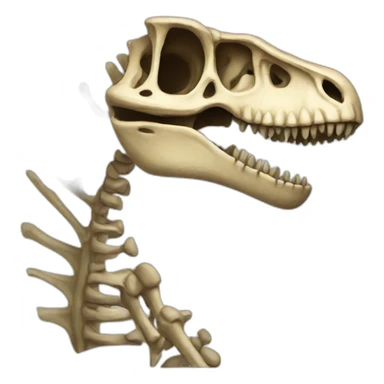 dinosaur skeleton emoji sticker