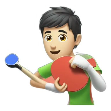 Table tennis sticker
