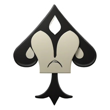 Queen of spades logo sticker