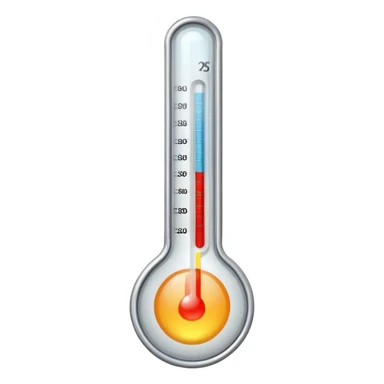 a medical thermometer whose temperature has risen too high sticker