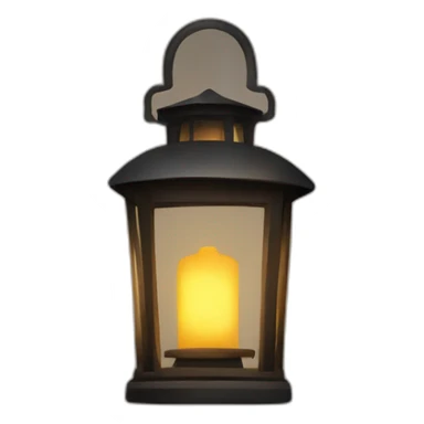 Lantern Light A lantern illuminating a dark path sticker