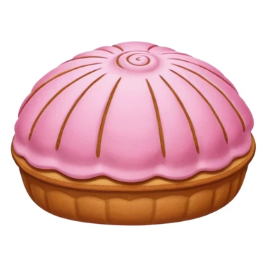 pink pan dulce concha sticker