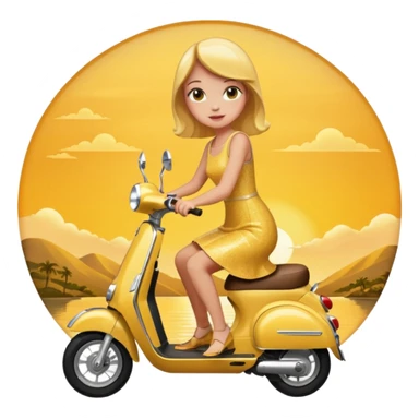 🌻🧀🛵🌇✨ sticker