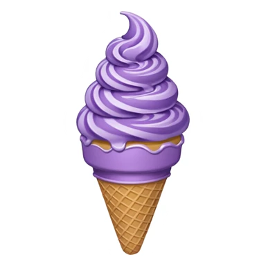Purple icecream cone sticker