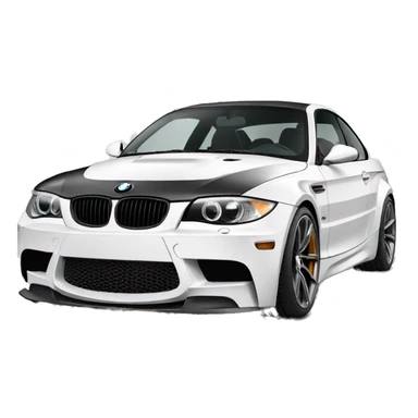 BMW s1 color blanco con body kit sticker