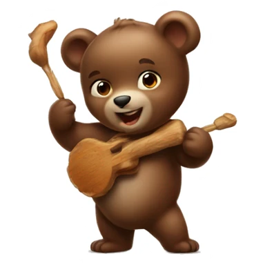A playful and brazen baby bear.
Bringing wood and liking meat.
My hobbies are disturbing my grandfather, dancing while listening to music, and holding a surprise event. sticker