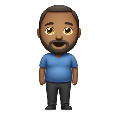 Man with beard and big stomach  sticker