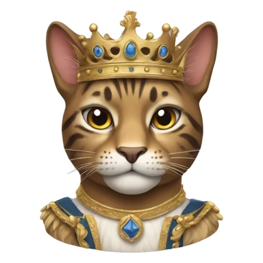 A big royal cat sticker