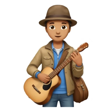 Rider with guitarcase,Metro Riders, inside metro train, no transparent, with background,full image , negative transparent, positive background. sticker