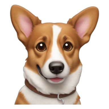 Corgi jack Russel mix all brown sticker
