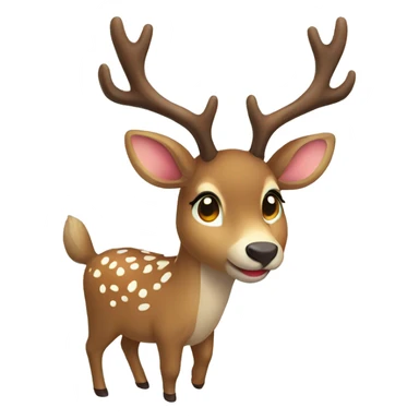 deer Christmas cute sticker