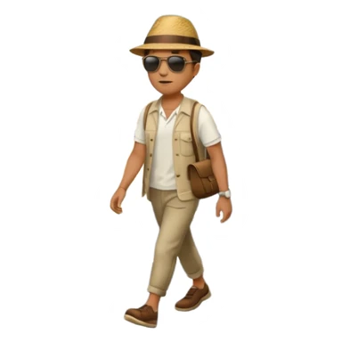 Man on the road  sticker