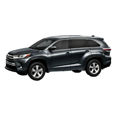 2024 dark grey Toyota highlander sticker