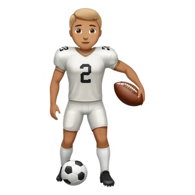 Man playing football sticker