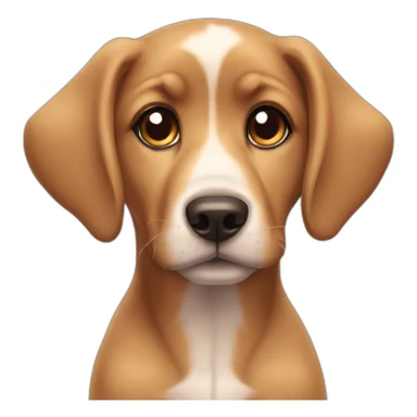 Puppy eyes cute dog sticker