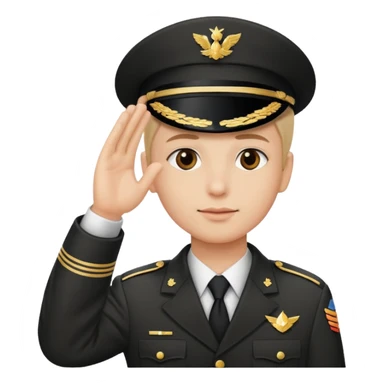 Salutieren mit linker hand sticker