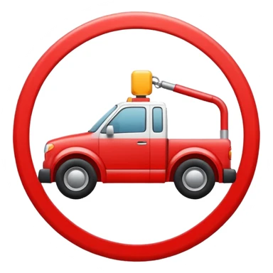 towing zone icon sticker