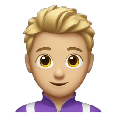 A boy gymnast sticker