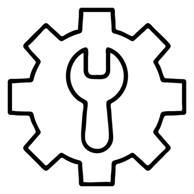 minecraft-stlye settings icon sticker