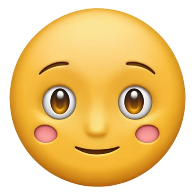 An emoji with a big back sticker
