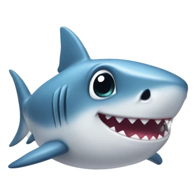A cute baby shark sticker