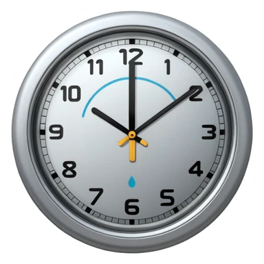 clock with a pause symbol inside sticker