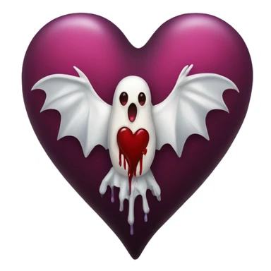 Gothic bleeding heart sticker
