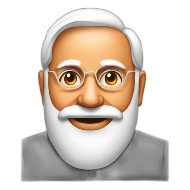 indian rupee with modi face sticker