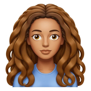 Solange with long hair sticker