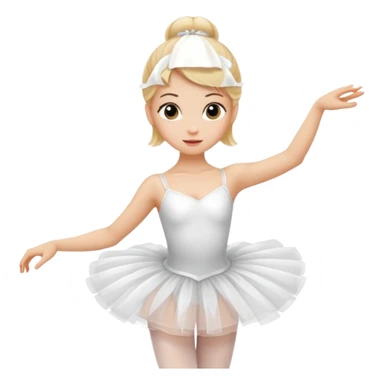 balerina blonde sticker