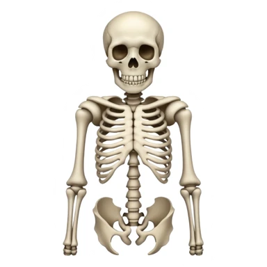 A death skeleton sticker