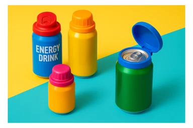 Készíts a következő jellemzőkre a mellékelt fotó felhasználásával a szöveghez illő képet, 1000x600px-es méretűt, fiatalos, dinamikus, megnyerő,változatos, színes, valósághű fotók legyenek!
„Az összes aludobozodra használhatod”
Két fajta méretben gyártott kupakot minden forgalomban lévő italos aludobozodon használhatod, legyen az kicsi energiaital vagy nagyobb üdítős/sörös doboz. sticker