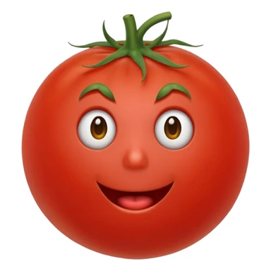 Eine Tomate mit Gesicht, Hände, Füße  sticker