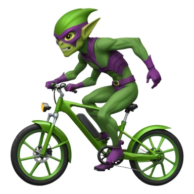A green goblin on a Surron e bike sticker