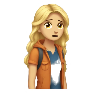 Annabeth Chase crying sticker