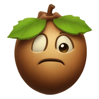 a single hazelnut sticker