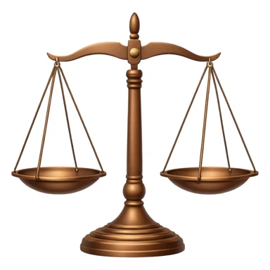 Make a scale in law school emoji symbol in color brown ⚖️ this one sticker