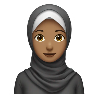 Girl wearing hijab  sticker